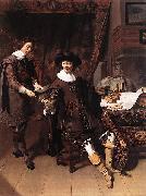 Thomas De Keyser Constantijn Huygens and his Clerk oil painting artist
